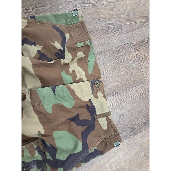 US Army Pants Medium Short Woodland Camo BDU Hot Weather Uniform Ripstop 32x29 - Picture 3 of 6